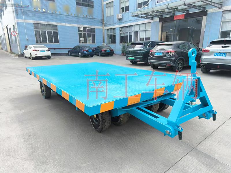 9噸平板拖車(chē) 無(wú)動(dòng)力牽引工具拖車(chē)