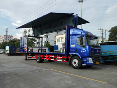 飛翼式車箱改裝，內(nèi)置汽車尾板組裝4I.jpg